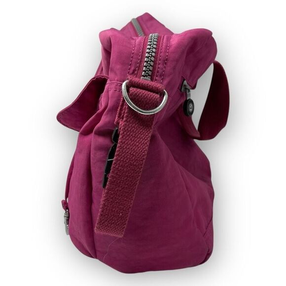Kipling Large Baby Bag Nylon Very Berry Pink - Picture 7 of 10
